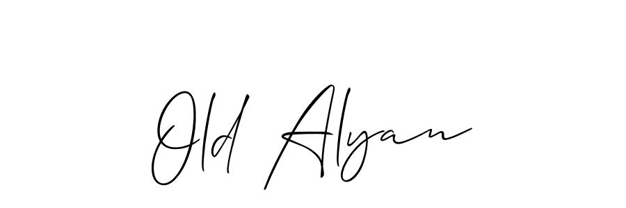 Once you've used our free online signature maker to create your best signature Allison_Script style, it's time to enjoy all of the benefits that Old Alyan name signing documents. Old Alyan signature style 2 images and pictures png