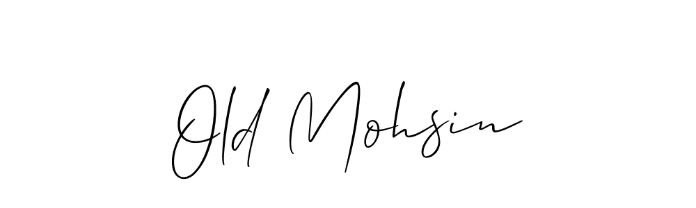 Design your own signature with our free online signature maker. With this signature software, you can create a handwritten (Allison_Script) signature for name Old Mohsin. Old Mohsin signature style 2 images and pictures png