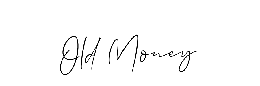How to Draw Old Money signature style? Allison_Script is a latest design signature styles for name Old Money. Old Money signature style 2 images and pictures png