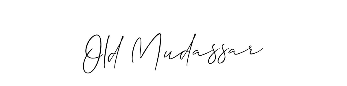 Make a beautiful signature design for name Old Mudassar. Use this online signature maker to create a handwritten signature for free. Old Mudassar signature style 2 images and pictures png