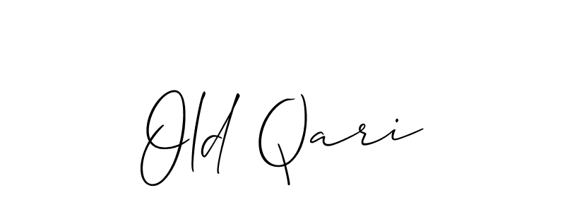 Also You can easily find your signature by using the search form. We will create Old Qari name handwritten signature images for you free of cost using Allison_Script sign style. Old Qari signature style 2 images and pictures png