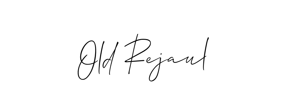 Similarly Allison_Script is the best handwritten signature design. Signature creator online .You can use it as an online autograph creator for name Old Rejaul. Old Rejaul signature style 2 images and pictures png
