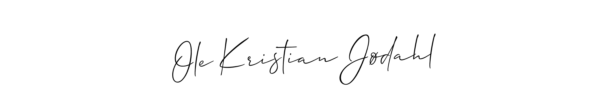 if you are searching for the best signature style for your name Ole Kristian Jødahl. so please give up your signature search. here we have designed multiple signature styles  using Allison_Script. Ole Kristian Jødahl signature style 2 images and pictures png