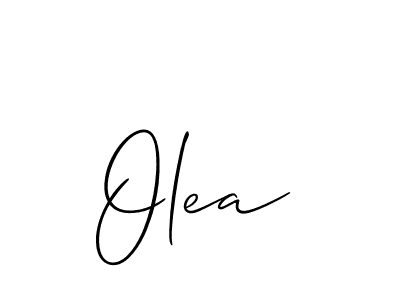 Design your own signature with our free online signature maker. With this signature software, you can create a handwritten (Allison_Script) signature for name Olea. Olea signature style 2 images and pictures png