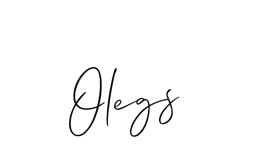 The best way (Allison_Script) to make a short signature is to pick only two or three words in your name. The name Olegs include a total of six letters. For converting this name. Olegs signature style 2 images and pictures png
