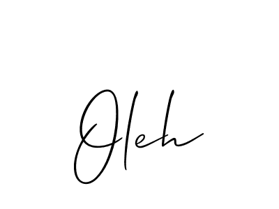 How to make Oleh signature? Allison_Script is a professional autograph style. Create handwritten signature for Oleh name. Oleh signature style 2 images and pictures png