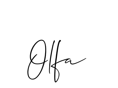 You should practise on your own different ways (Allison_Script) to write your name (Olfa) in signature. don't let someone else do it for you. Olfa signature style 2 images and pictures png