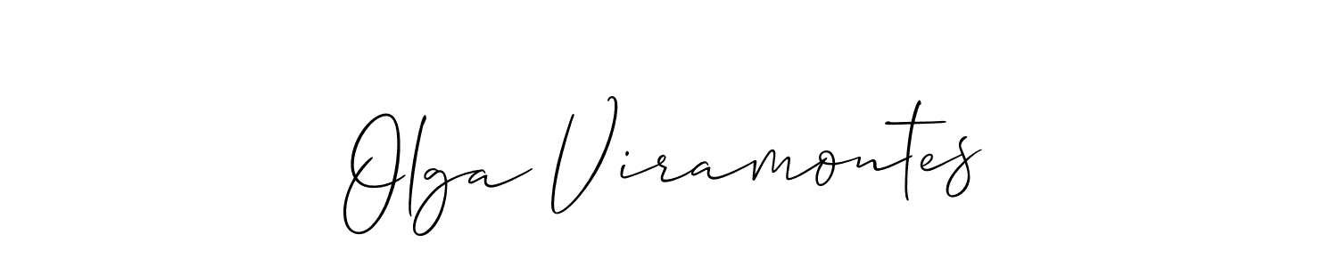 Similarly Allison_Script is the best handwritten signature design. Signature creator online .You can use it as an online autograph creator for name Olga Viramontes. Olga Viramontes signature style 2 images and pictures png