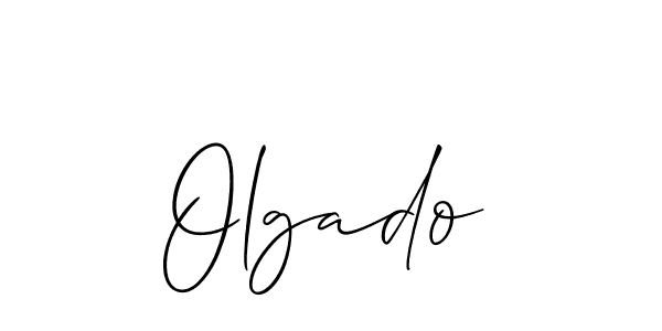 Olgado stylish signature style. Best Handwritten Sign (Allison_Script) for my name. Handwritten Signature Collection Ideas for my name Olgado. Olgado signature style 2 images and pictures png