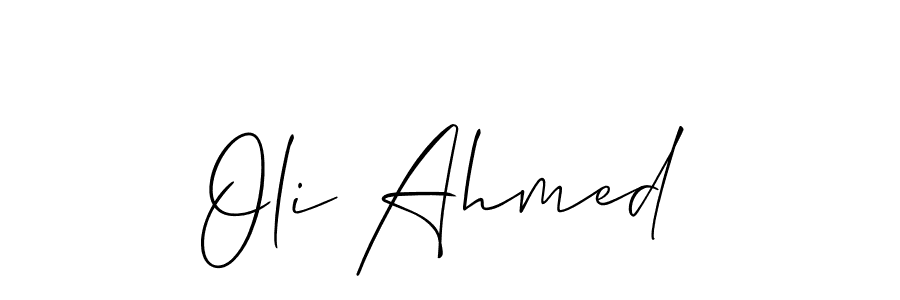 Once you've used our free online signature maker to create your best signature Allison_Script style, it's time to enjoy all of the benefits that Oli Ahmed name signing documents. Oli Ahmed signature style 2 images and pictures png