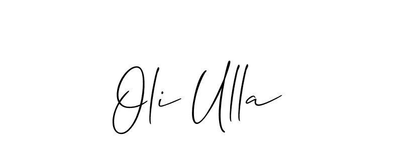 Make a beautiful signature design for name Oli Ulla. Use this online signature maker to create a handwritten signature for free. Oli Ulla signature style 2 images and pictures png