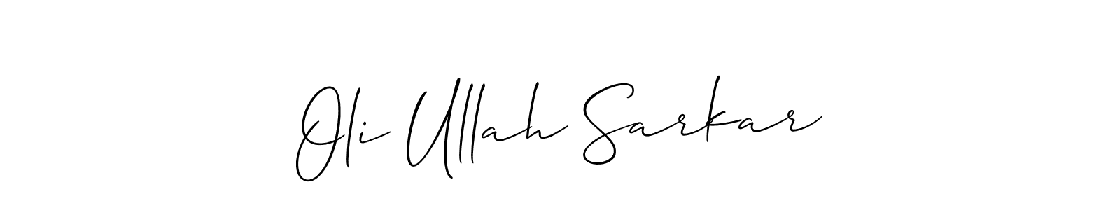 Check out images of Autograph of Oli Ullah Sarkar name. Actor Oli Ullah Sarkar Signature Style. Allison_Script is a professional sign style online. Oli Ullah Sarkar signature style 2 images and pictures png