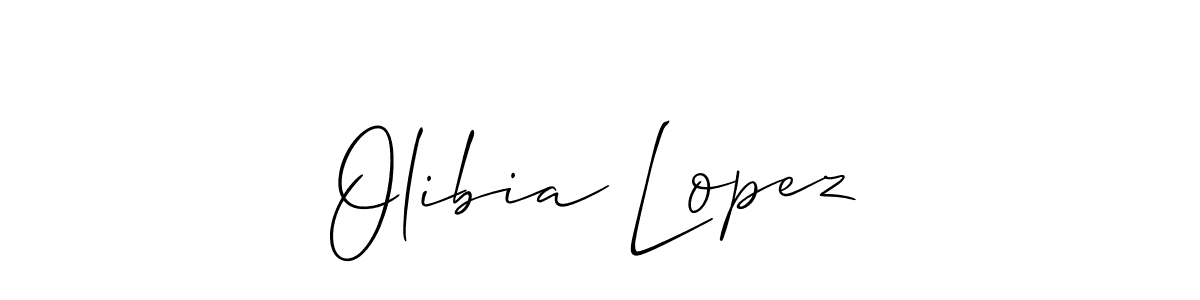 Allison_Script is a professional signature style that is perfect for those who want to add a touch of class to their signature. It is also a great choice for those who want to make their signature more unique. Get Olibia Lopez name to fancy signature for free. Olibia Lopez signature style 2 images and pictures png