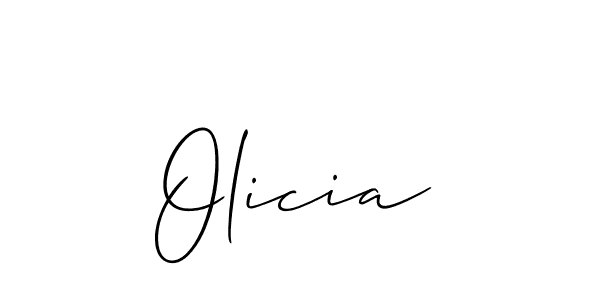 Allison_Script is a professional signature style that is perfect for those who want to add a touch of class to their signature. It is also a great choice for those who want to make their signature more unique. Get Olicia name to fancy signature for free. Olicia signature style 2 images and pictures png