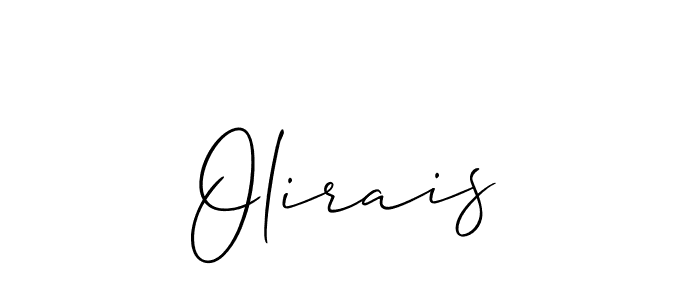 How to make Olirais signature? Allison_Script is a professional autograph style. Create handwritten signature for Olirais name. Olirais signature style 2 images and pictures png