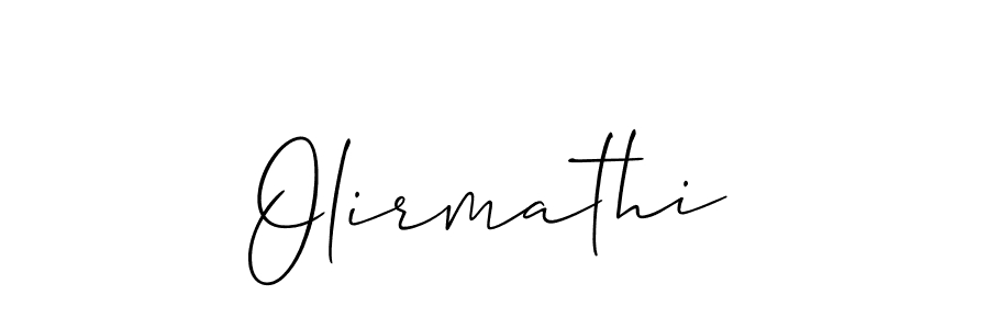 How to make Olirmathi signature? Allison_Script is a professional autograph style. Create handwritten signature for Olirmathi name. Olirmathi signature style 2 images and pictures png