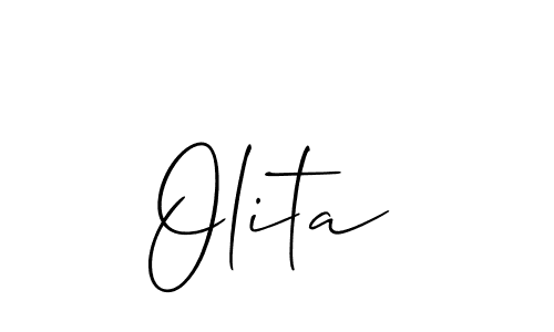 Make a beautiful signature design for name Olita. Use this online signature maker to create a handwritten signature for free. Olita signature style 2 images and pictures png