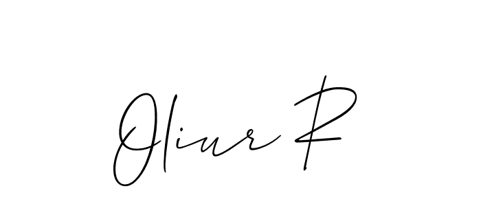 How to Draw Oliur R signature style? Allison_Script is a latest design signature styles for name Oliur R. Oliur R signature style 2 images and pictures png