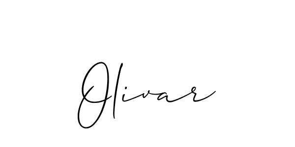 Similarly Allison_Script is the best handwritten signature design. Signature creator online .You can use it as an online autograph creator for name Olivar. Olivar signature style 2 images and pictures png