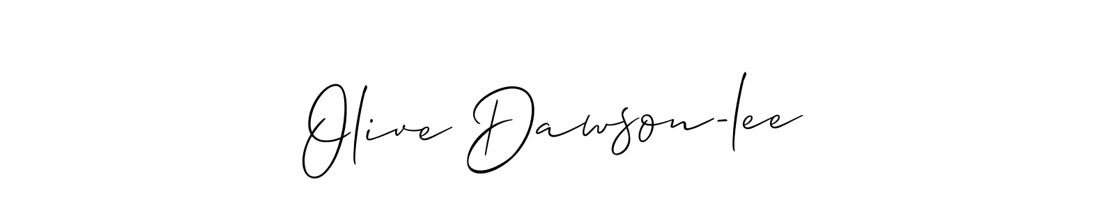 Create a beautiful signature design for name Olive Dawson-lee. With this signature (Allison_Script) fonts, you can make a handwritten signature for free. Olive Dawson-lee signature style 2 images and pictures png