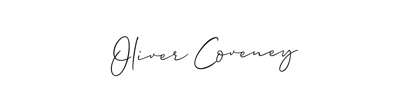 Also we have Oliver Coveney name is the best signature style. Create professional handwritten signature collection using Allison_Script autograph style. Oliver Coveney signature style 2 images and pictures png
