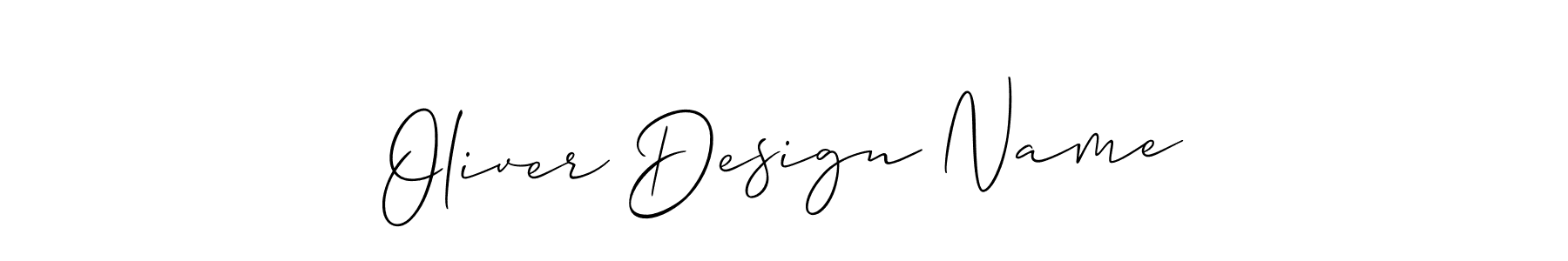 You should practise on your own different ways (Allison_Script) to write your name (Oliver Design Name) in signature. don't let someone else do it for you. Oliver Design Name signature style 2 images and pictures png