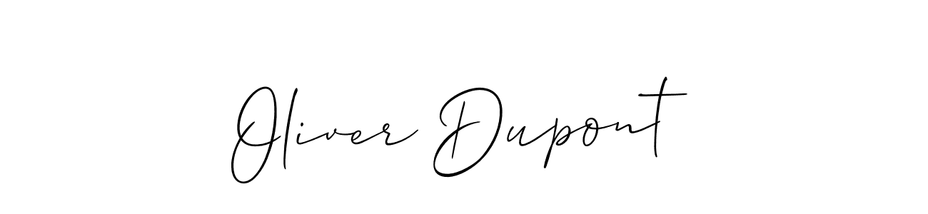 Design your own signature with our free online signature maker. With this signature software, you can create a handwritten (Allison_Script) signature for name Oliver Dupont. Oliver Dupont signature style 2 images and pictures png