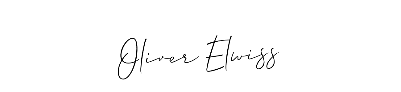 Also we have Oliver Elwiss name is the best signature style. Create professional handwritten signature collection using Allison_Script autograph style. Oliver Elwiss signature style 2 images and pictures png