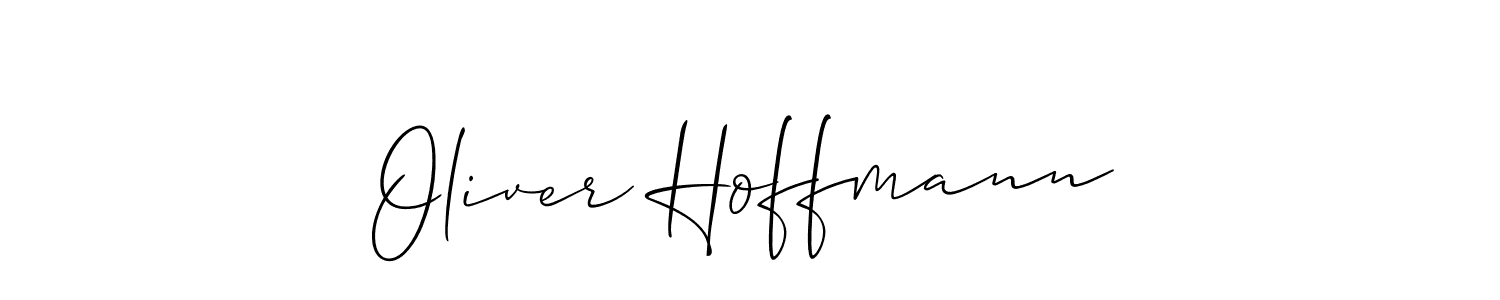 How to make Oliver Hoffmann name signature. Use Allison_Script style for creating short signs online. This is the latest handwritten sign. Oliver Hoffmann signature style 2 images and pictures png
