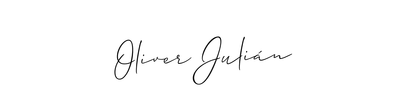 Make a beautiful signature design for name Oliver Julián. Use this online signature maker to create a handwritten signature for free. Oliver Julián signature style 2 images and pictures png