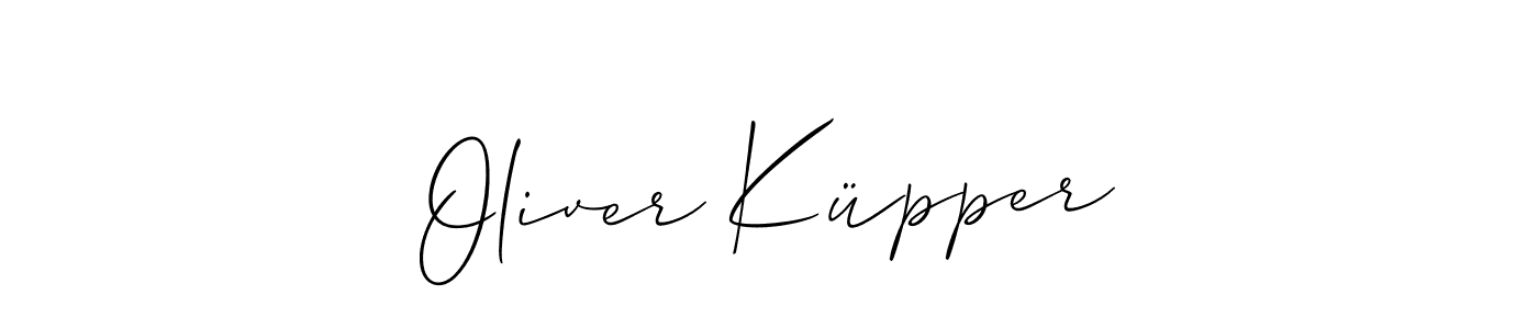 How to make Oliver Küpper signature? Allison_Script is a professional autograph style. Create handwritten signature for Oliver Küpper name. Oliver Küpper signature style 2 images and pictures png