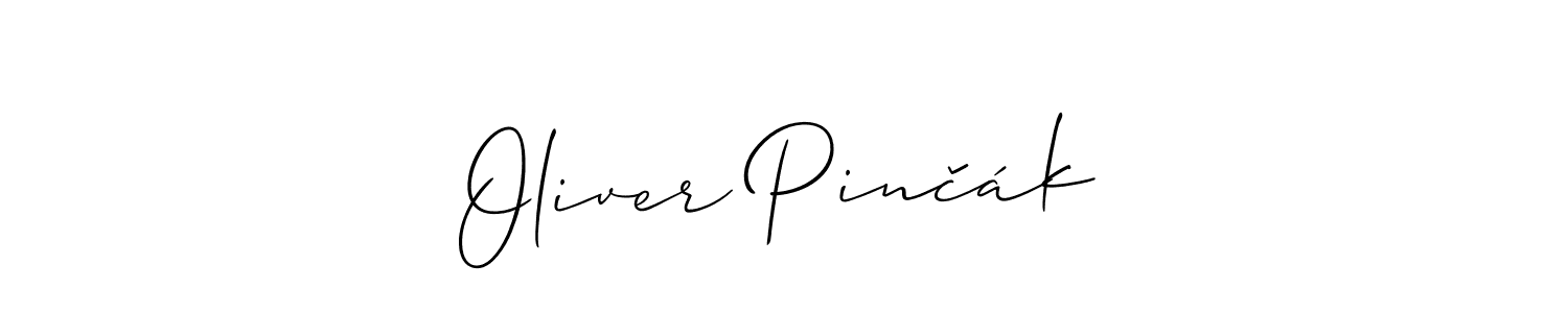 Best and Professional Signature Style for Oliver Pinčák. Allison_Script Best Signature Style Collection. Oliver Pinčák signature style 2 images and pictures png