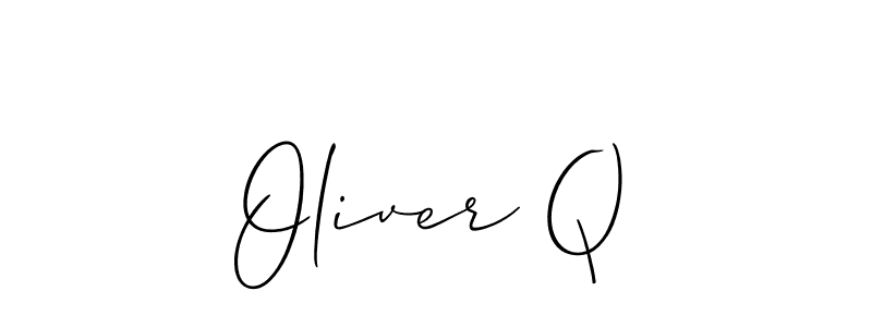 Best and Professional Signature Style for Oliver Q. Allison_Script Best Signature Style Collection. Oliver Q signature style 2 images and pictures png
