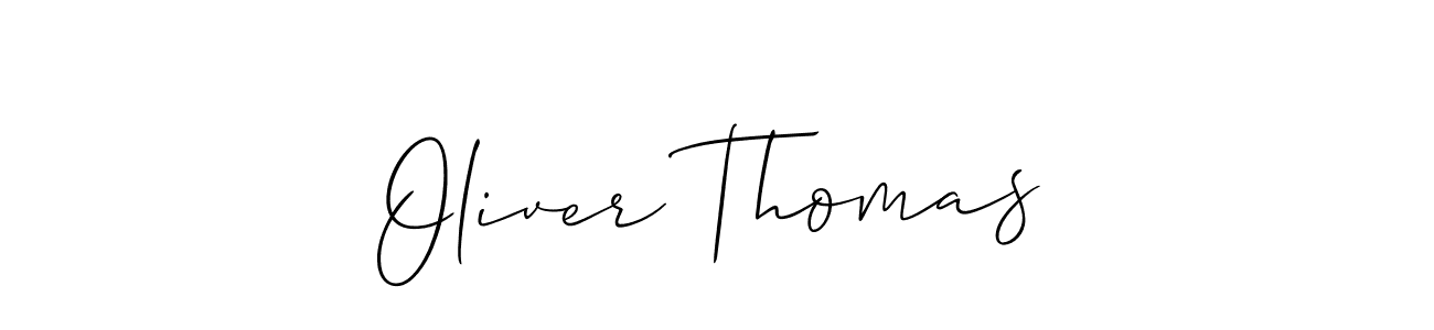 How to make Oliver Thomas signature? Allison_Script is a professional autograph style. Create handwritten signature for Oliver Thomas name. Oliver Thomas signature style 2 images and pictures png