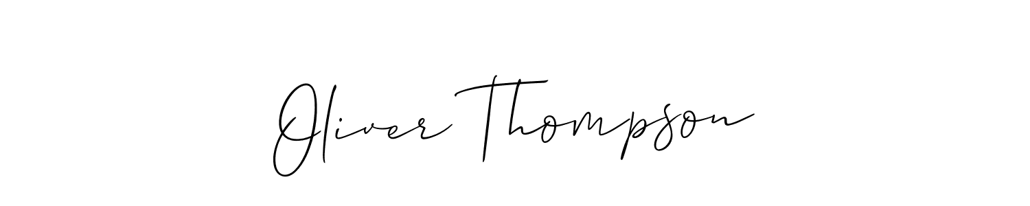 Oliver Thompson stylish signature style. Best Handwritten Sign (Allison_Script) for my name. Handwritten Signature Collection Ideas for my name Oliver Thompson. Oliver Thompson signature style 2 images and pictures png