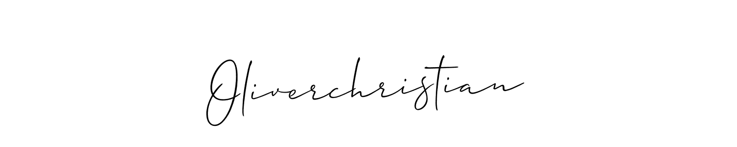 How to Draw Oliverchristian signature style? Allison_Script is a latest design signature styles for name Oliverchristian. Oliverchristian signature style 2 images and pictures png