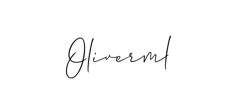 How to Draw Oliverml signature style? Allison_Script is a latest design signature styles for name Oliverml. Oliverml signature style 2 images and pictures png