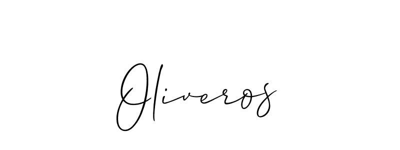 Oliveros stylish signature style. Best Handwritten Sign (Allison_Script) for my name. Handwritten Signature Collection Ideas for my name Oliveros. Oliveros signature style 2 images and pictures png