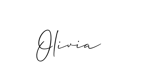 How to make Olivia name signature. Use Allison_Script style for creating short signs online. This is the latest handwritten sign. Olivia signature style 2 images and pictures png