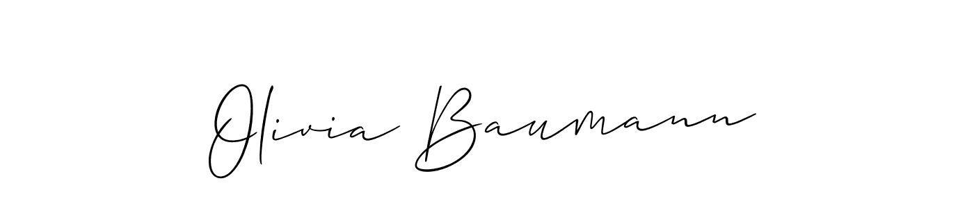 Also we have Olivia Baumann name is the best signature style. Create professional handwritten signature collection using Allison_Script autograph style. Olivia Baumann signature style 2 images and pictures png