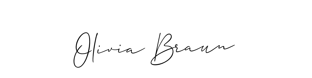 Make a short Olivia Braun signature style. Manage your documents anywhere anytime using Allison_Script. Create and add eSignatures, submit forms, share and send files easily. Olivia Braun signature style 2 images and pictures png