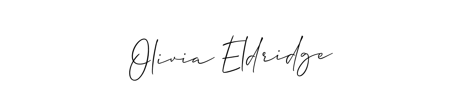 It looks lik you need a new signature style for name Olivia Eldridge. Design unique handwritten (Allison_Script) signature with our free signature maker in just a few clicks. Olivia Eldridge signature style 2 images and pictures png