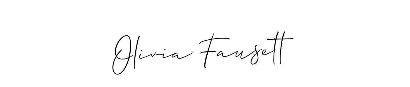Allison_Script is a professional signature style that is perfect for those who want to add a touch of class to their signature. It is also a great choice for those who want to make their signature more unique. Get Olivia Fausett name to fancy signature for free. Olivia Fausett signature style 2 images and pictures png