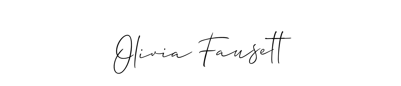 Use a signature maker to create a handwritten signature online. With this signature software, you can design (Allison_Script) your own signature for name Olivia Fausett. Olivia Fausett signature style 2 images and pictures png