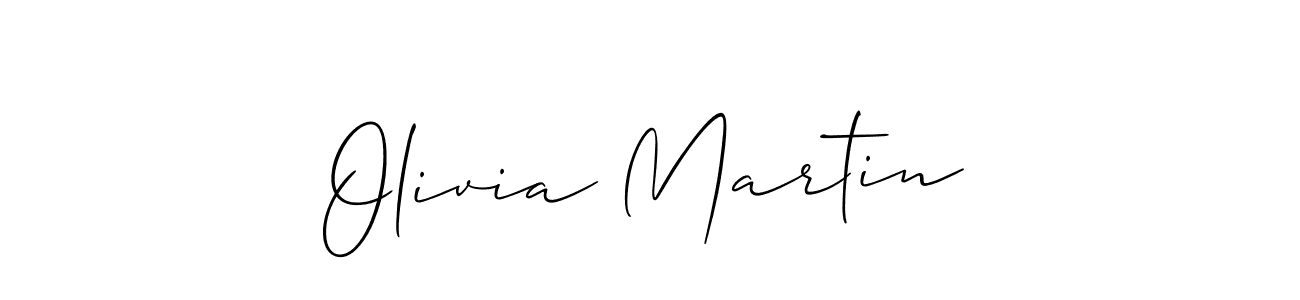 Create a beautiful signature design for name Olivia Martin. With this signature (Allison_Script) fonts, you can make a handwritten signature for free. Olivia Martin signature style 2 images and pictures png