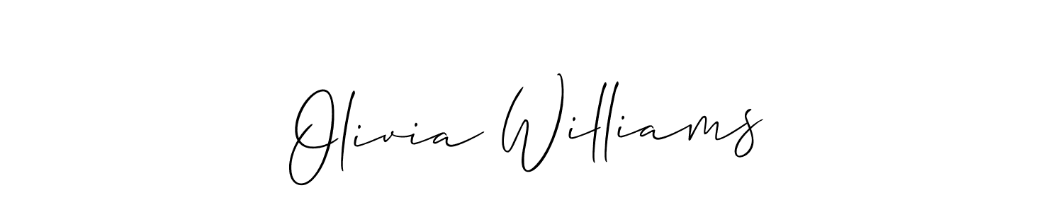 Also You can easily find your signature by using the search form. We will create Olivia Williams name handwritten signature images for you free of cost using Allison_Script sign style. Olivia Williams signature style 2 images and pictures png