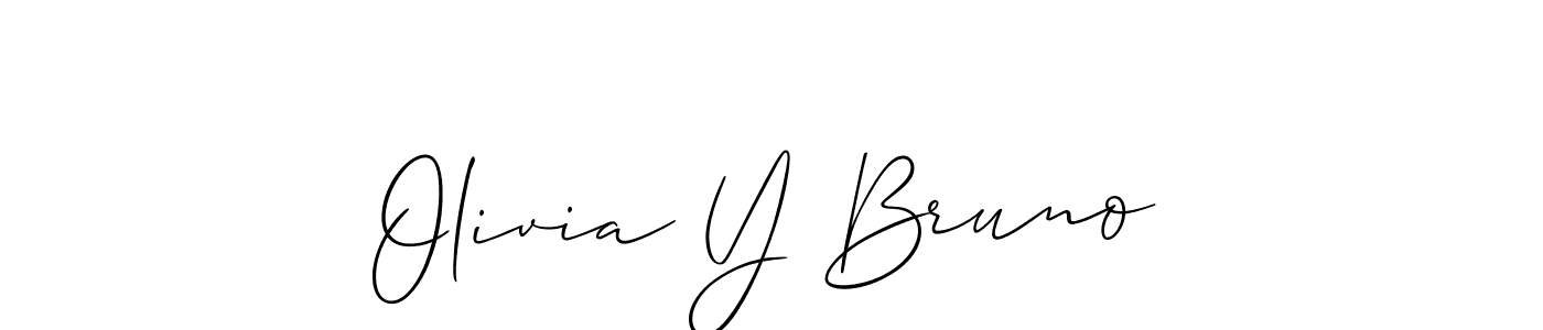 Similarly Allison_Script is the best handwritten signature design. Signature creator online .You can use it as an online autograph creator for name Olivia Y Bruno. Olivia Y Bruno signature style 2 images and pictures png