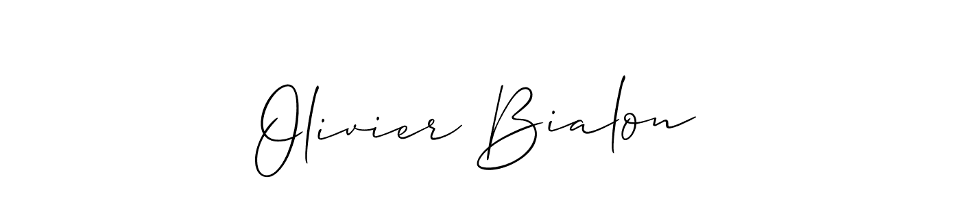 See photos of Olivier Bialon official signature by Spectra . Check more albums & portfolios. Read reviews & check more about Allison_Script font. Olivier Bialon signature style 2 images and pictures png