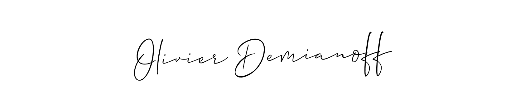 Best and Professional Signature Style for Olivier Demianoff. Allison_Script Best Signature Style Collection. Olivier Demianoff signature style 2 images and pictures png