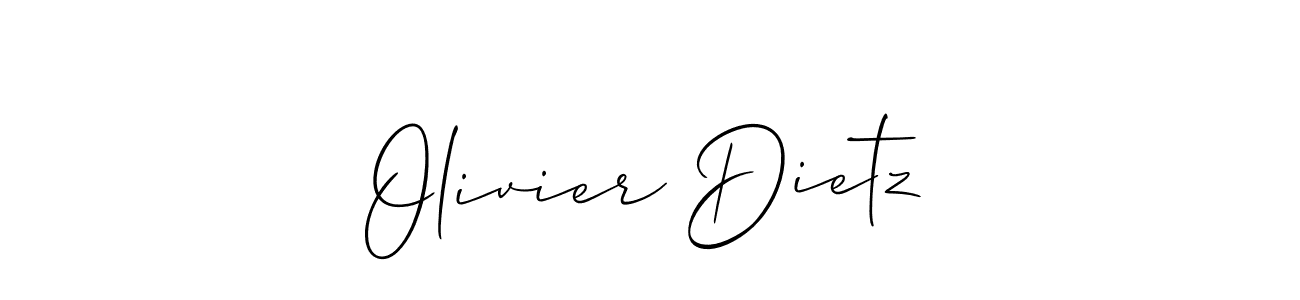 if you are searching for the best signature style for your name Olivier Dietz. so please give up your signature search. here we have designed multiple signature styles  using Allison_Script. Olivier Dietz signature style 2 images and pictures png